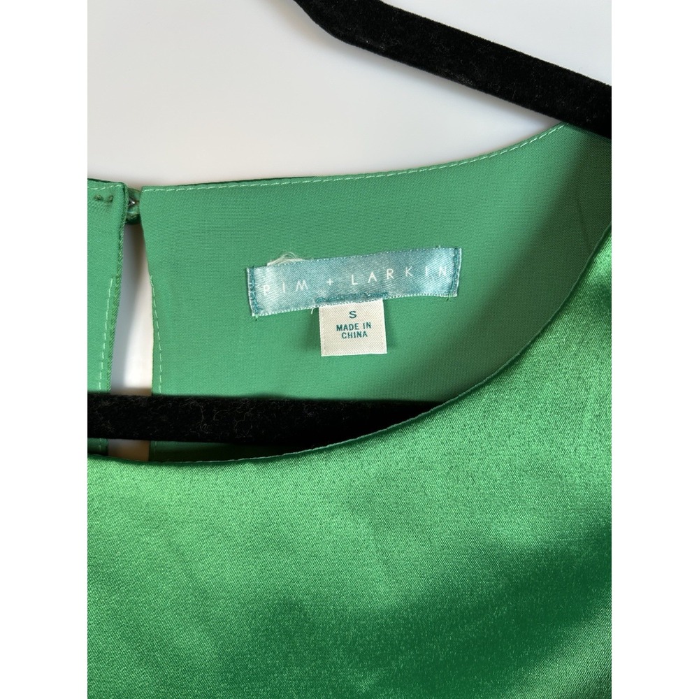 Pim & Larkin‎ Bejeweled Coctail Dress Emerald Green and Sapphire Blue Size Small - Picture 4 of 11